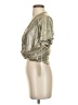 Bishop + Young Metallic Silver Gold Kimono Size S - photo 5