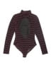 Win Win 100% Polyester Burgundy Purple Bodysuit Size L (estimated) - photo 2