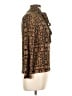 M&S Collection Animal Print Brown Long Sleeve Blouse Size 12 - photo 4