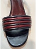 Céline Burgundy Leather Ankle Strap Wedges Size EU 37 1/2 - photo 7