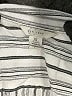 C established 1946 100% Rayon Stripes Silver Short Sleeve Blouse Size XL - photo 7