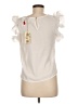 Mocha 100% Polyester Ivory Sleeveless Blouse Size M - photo 2