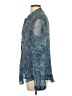 Coldwater Creek 100% Polyester Paisley Blue Long Sleeve Blouse Size S - photo 5