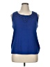 Croft & Barrow Blue Sleeveless Blouse Size 1X - photo 1