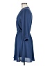 Lush Solid Blue Casual Dress Size M - photo 5