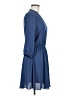 Lush Solid Blue Casual Dress Size M - photo 4