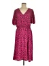 Assorted Brands 100% Polyester Animal Print Pink Casual Dress Size 10 - photo 1