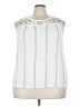 Assorted Brands 100% Rayon White Sleeveless Blouse Size 3X - photo 1
