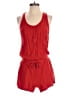 Splendid 100% Rayon Solid Red Romper Size M - photo 1