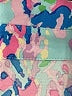 Unbranded 100% Polyester Print Blue 3/4 Sleeve Blouse Size XL - photo 7