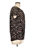 Nine West Hearts Black Short Sleeve Blouse Size L - photo 4
