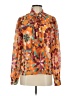 Flying Tomato 100% Polyester Orange Long Sleeve Blouse Size S - photo 1