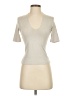 Express 100% Polyester Ivory Short Sleeve Turtleneck Size XS - photo 1