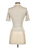 Express 100% Polyester Ivory Short Sleeve Turtleneck Size XS - photo 2