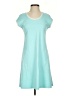 Lesley Evers Solid Teal Casual Dress Size S - photo 1
