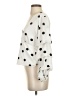 Bar III Polka Dots Ivory 3/4 Sleeve Blouse Size XS - photo 5