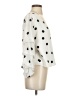 Bar III Polka Dots Ivory 3/4 Sleeve Blouse Size XS - photo 4