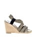 Assorted Brands Gray Black Wedges Size 10 - photo 1
