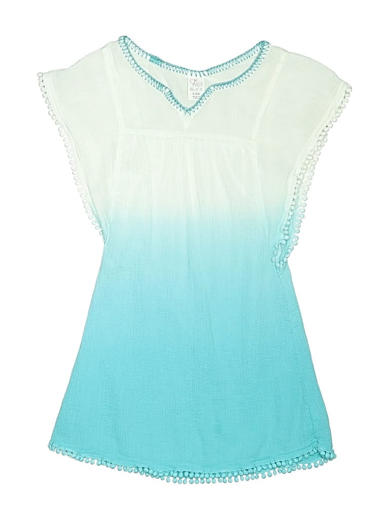 Pre-owned Assorted Brands Kids' Sleeveless Blouse In Teal