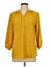 Unbranded Yellow 3/4 Sleeve Blouse Size L - photo 1