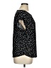 Vintage Rose Polka Dots Black Short Sleeve Blouse Size XL - photo 4