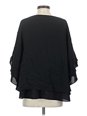 Alice + Olivia 3/4 Sleeve Silk Top (view 2)