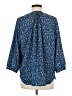 Jachs Girlfriend 100% Polyester Blue 3/4 Sleeve Blouse Size M - photo 2