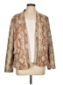 Chico's 100% Polyester Animal Print Tan Blazer Size Lg (2) - photo 1