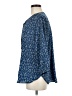 Jachs Girlfriend 100% Polyester Blue 3/4 Sleeve Blouse Size M - photo 5