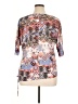 New Directions Silver Short Sleeve Blouse Size 1X - photo 2