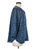 Jachs Girlfriend 100% Polyester Blue 3/4 Sleeve Blouse Size M - photo 4