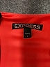 Express 100% Polyester Solid Orange Cocktail Dress Size 0 - photo 7