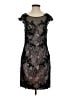 Decode 1.8 100% Polyester Floral Black Cocktail Dress Size 2 - photo 1