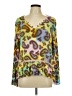 Mittoshop 100% Rayon Yellow Long Sleeve Blouse Size L - photo 1