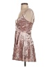 Love, Fire Metallic Silver Cocktail Dress Size S - photo 5