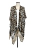 Chico's 100% Rayon Animal Print Brown Kimono One size - photo 1