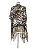 Chico's 100% Rayon Animal Print Brown Kimono One size - photo 2