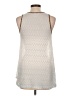 Hem & Thread 100% Polyester Silver Sleeveless Blouse Size L - photo 2