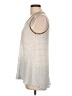 Hem & Thread 100% Polyester Silver Sleeveless Blouse Size L - photo 5