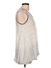 Hem & Thread 100% Polyester Silver Sleeveless Blouse Size L - photo 4