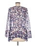 Living Doll 100% Polyester Blue 3/4 Sleeve Blouse Size M - photo 2