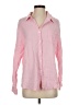 Automet Checkered-gingham Pink Long Sleeve Button-Down Shirt Size S - photo 1