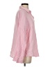 Automet Checkered-gingham Pink Long Sleeve Button-Down Shirt Size S - photo 4