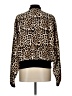 ATM 100% Silk Animal Print Gold Black Jacket Size L - photo 2