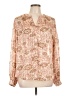 Chico's Paisley Tan Long Sleeve Blouse Size Lg (2) - photo 1