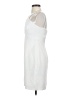 Halston 100% Polyester Solid White Cocktail Dress Size 2 - photo 5