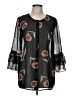 CAbi 100% Polyester Black 3/4 Sleeve Blouse Size M - photo 1