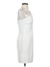 Halston 100% Polyester Solid White Cocktail Dress Size 2 - photo 4