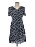 Connected Apparel 100% Polyester Blue Casual Dress Size 4 (petite) - photo 1