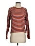 Madewell 100% Cotton Stripes Orange Pullover Sweater Size S - photo 1